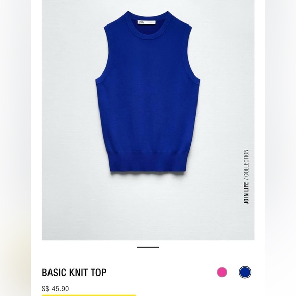 ZARA Basic Knit Sleeveless Top - Picture 4 of 4